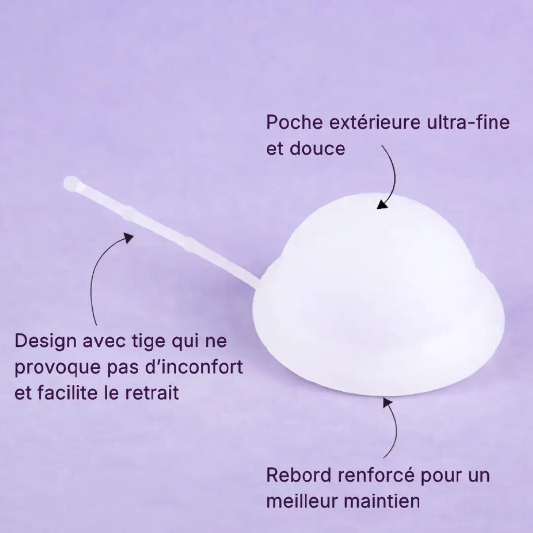 Disque menstruel avec tige