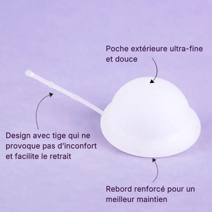 Disque menstruel avec tige