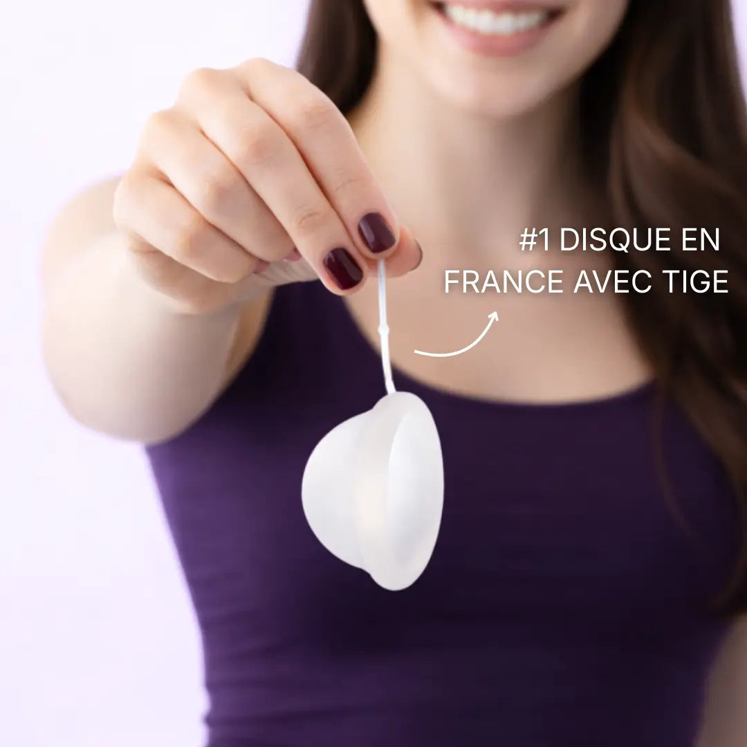 Disque menstruel avec tige