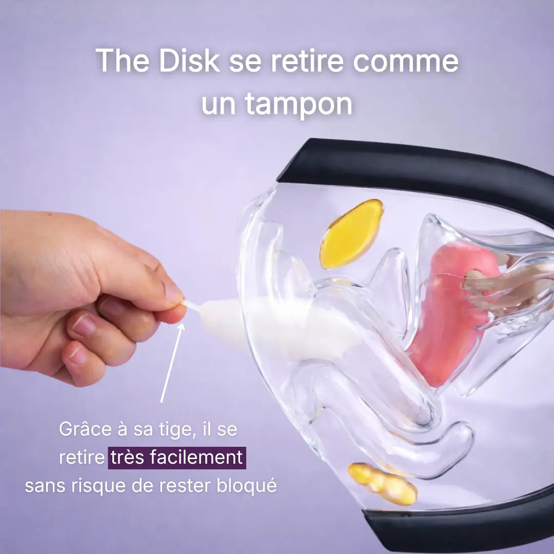 Disque menstruel avec tige