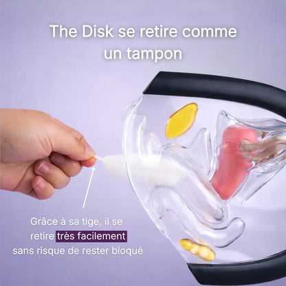 Disque menstruel avec tige