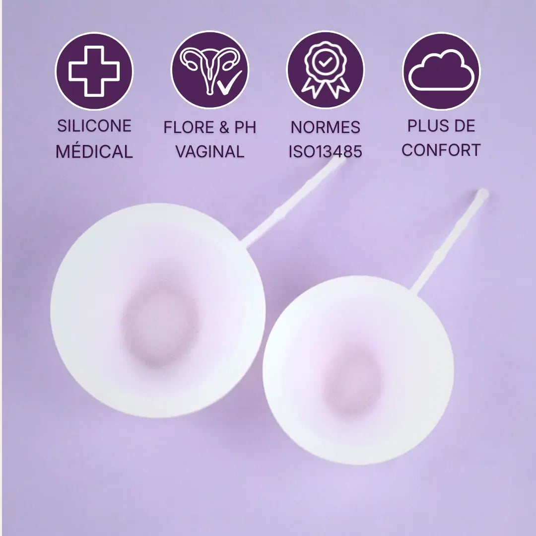 Disque menstruel avec tige