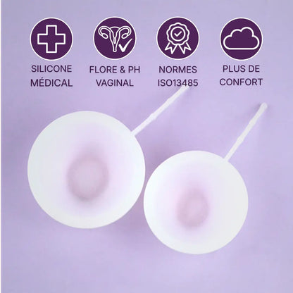 Disque menstruel avec tige